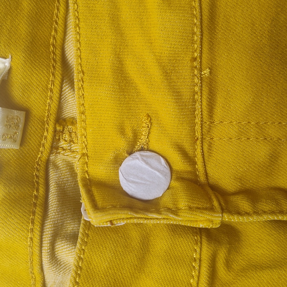 Home Folk Mustard Yellow Wide Flare Women's Pants Size 12 NWT Bell bottom - Picture 4 of 16